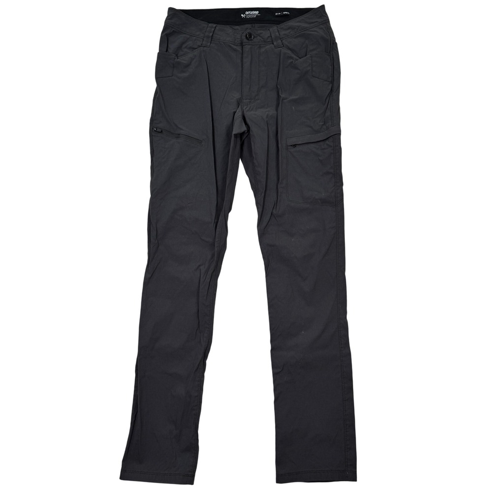 Off The Grid Mens 30x34 Trailblazer Pro Pant Taper Fit Gray Nylon Spandex Casual